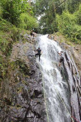 Wet rappelling dwon a waterfall in Valle de Anton, Panama – Best Places In The World To Retire – International Living